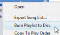 Burning a song playlist to blank CD/DVD - right from iTunes