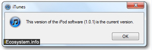 No new available updates for iPod shuffle