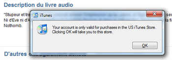 Trying to purchase from another country's iTunes Store