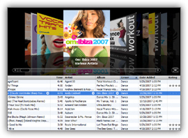 iTunes' Cover Flow view