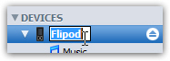 Double-click to rename your iPod nano in iTunes