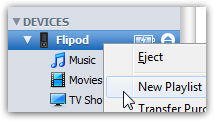 Create a playlist in your iPod nano, from iTunes
