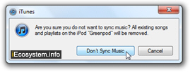 Erase all audio files from your iPod shuffle