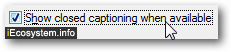 Enable and show closed captioning in iTunes