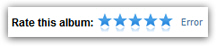 Problems rating an album in the iTunes Store
