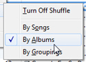 Randomize the order in which iTunes plays your albums