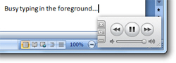 Floating iTunes miniplayer
