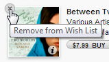 Delete items from your iTunes Wish List