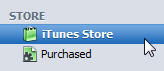 Double-click to open the iTunes Store in a separate iTunes window