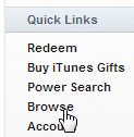 Load the Column Browser in the iTunes Store